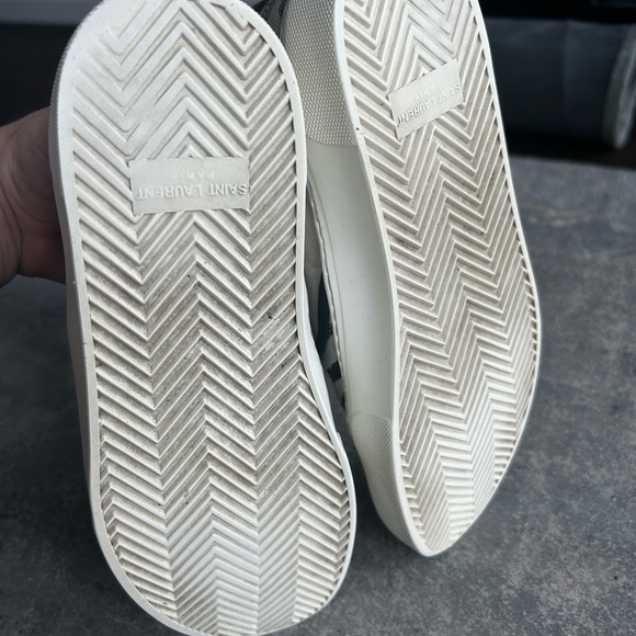 Saint Laurent white tiger slip-ons size 40 - Picture 3 of 6